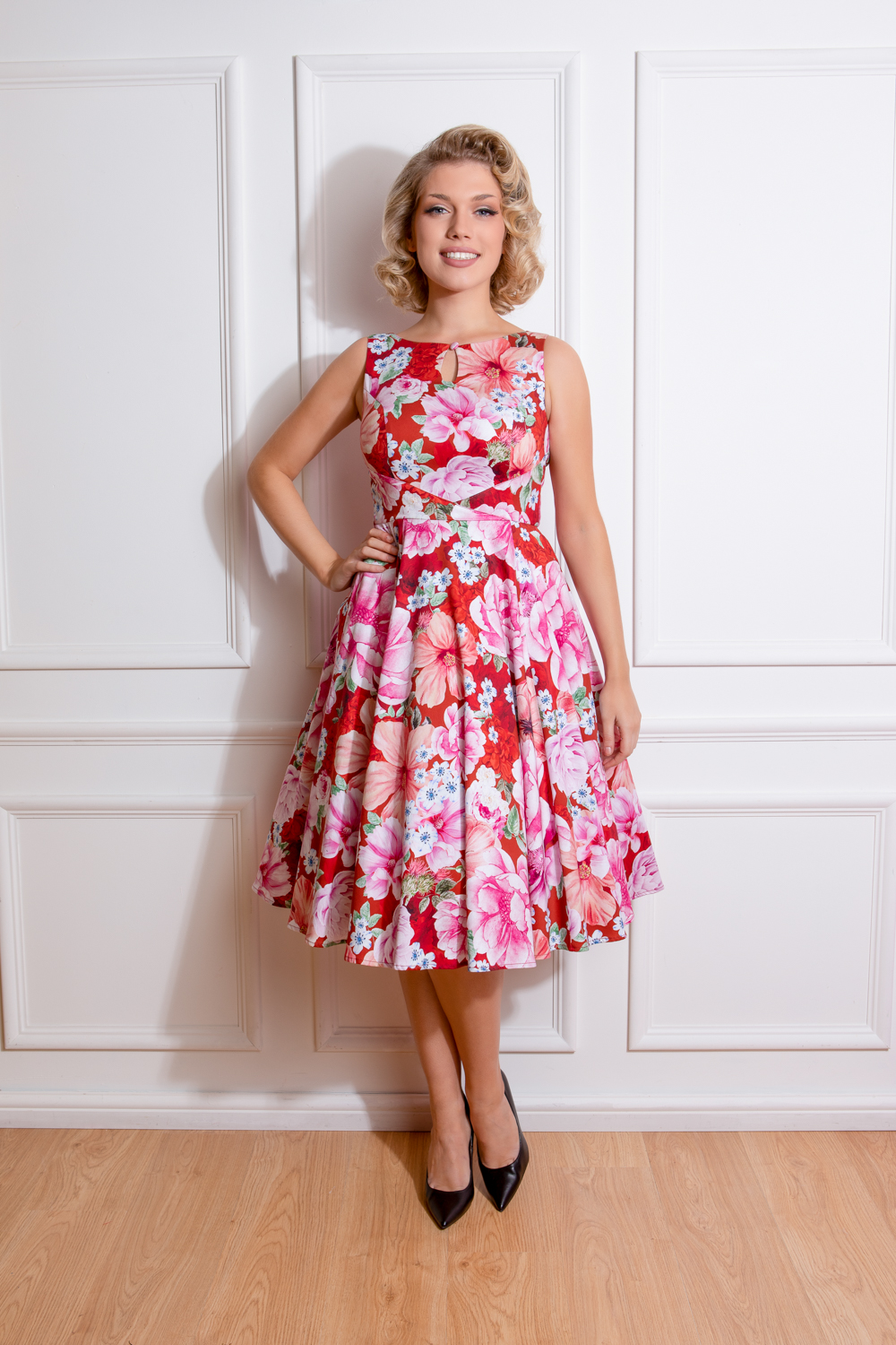 Night Bloom Swing Dress